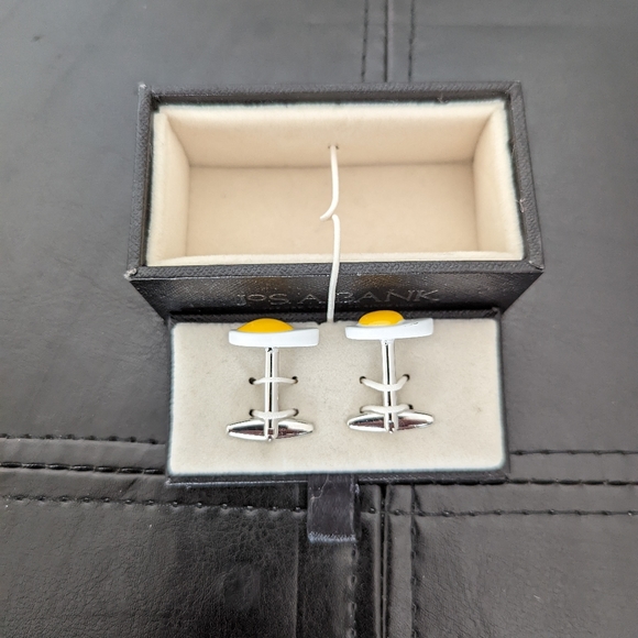 Fun Loving fried egg Joseph a. Bank cufflinks - Picture 2 of 6